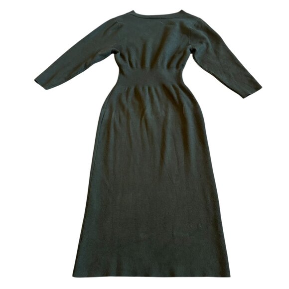 Modern Citizen Green Sweater Dress Off-Shoulder Long Sleeve Stretch Size Medium - Picture 7 of 12